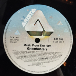 Винтажная виниловая пластинка LP Ghostbusters Soundtrack Album (Germany 1984)
