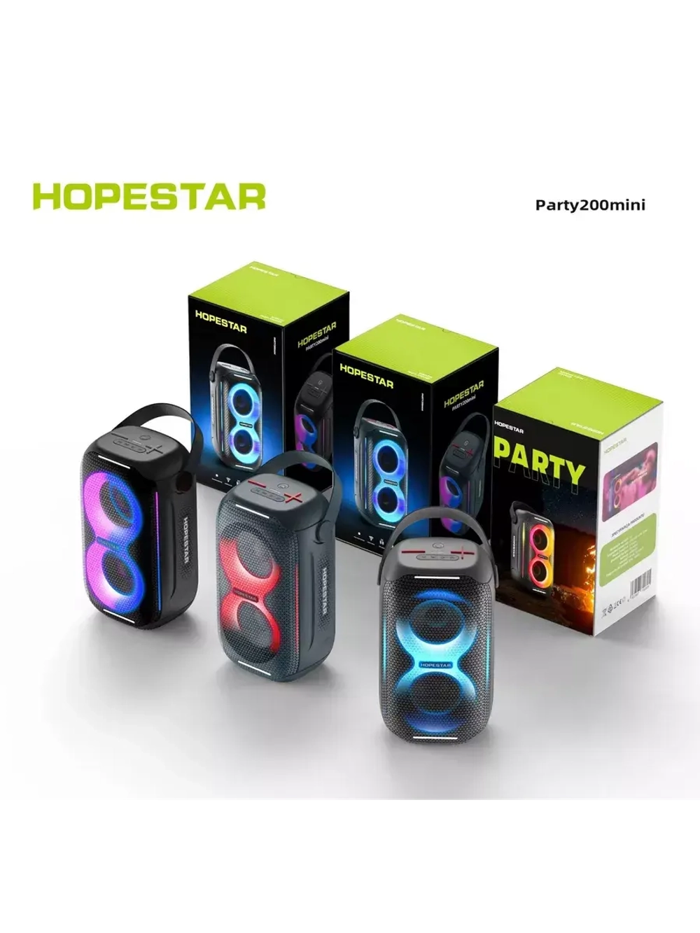 Портативная колонка Party 200 mini - 20 Вт чёрная