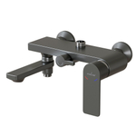 Душевая система 35к MIXLINE МЛ33-06Г(ML33-06GR) "Сити"излив лейка 3 поз. +лейка"Троп. душ" ГРАФИТ