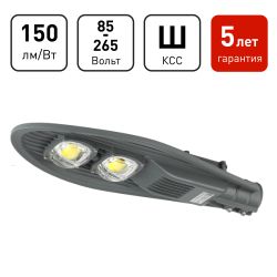 Светильник уличный светодиодный ЭРА SPP-5-100-5K-W 100Вт 5000К IP65 КСС Ш гарантия 5 лет | Уличные консольные светильники