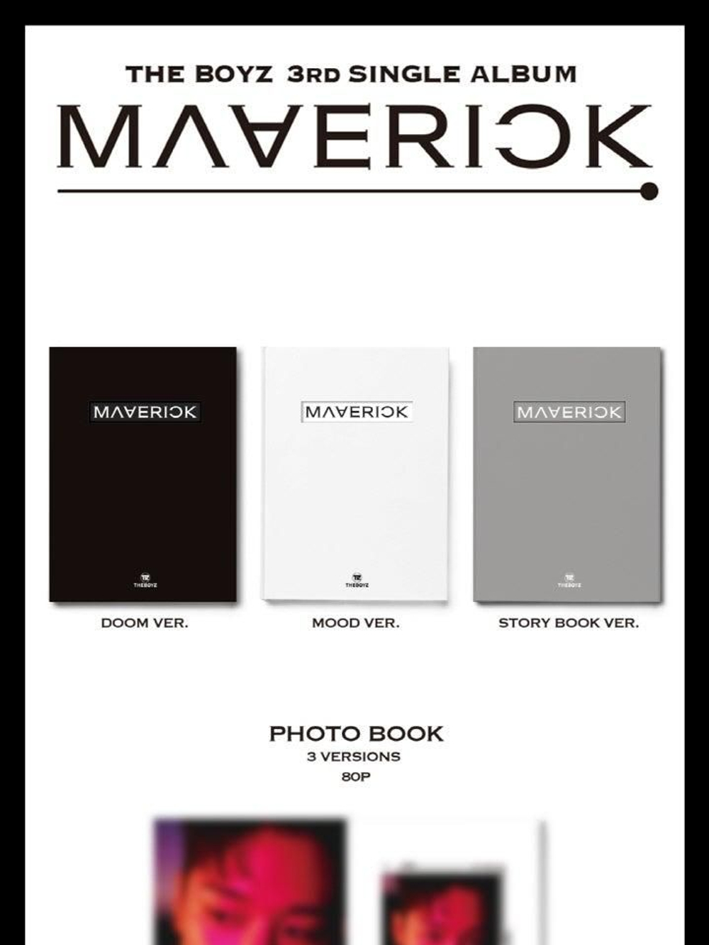 Альбом THE BOYZ - MAVERICK 3rd Single Album 3 Version SET