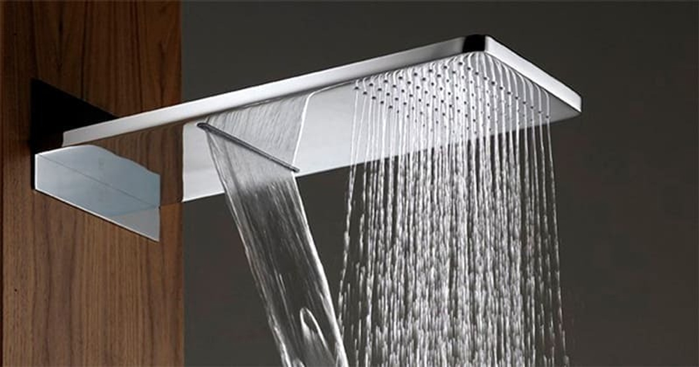 Излив душевой настенный водопад + тропический HYDROTHERAPY RCRK