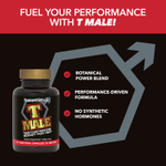 NaturesPlus, T Male, добавка с тестостероном для мужчин, 60 растительных капсул
