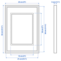 IKEA RÖDALM  (ИКЕА РЁДАЛМ)  -  Рамка - имитация березы 21x30 см