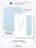 Чехол книжка для iPad 10 (10,9") Gurdini Milano Series Cloud blue