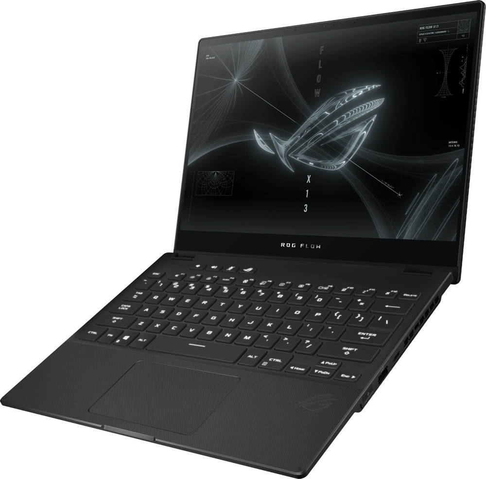 Ноутбук Asus ROG Flow X13 GV301QH-K5255T Ryzen 9-5980HS/32G/1Tb SSD/13,4; WQUXGA IPS Touch/NV GTX1650 4G + RTX3080 16G ext/WiFi/BT/Win10+мышь+сумка+стилус