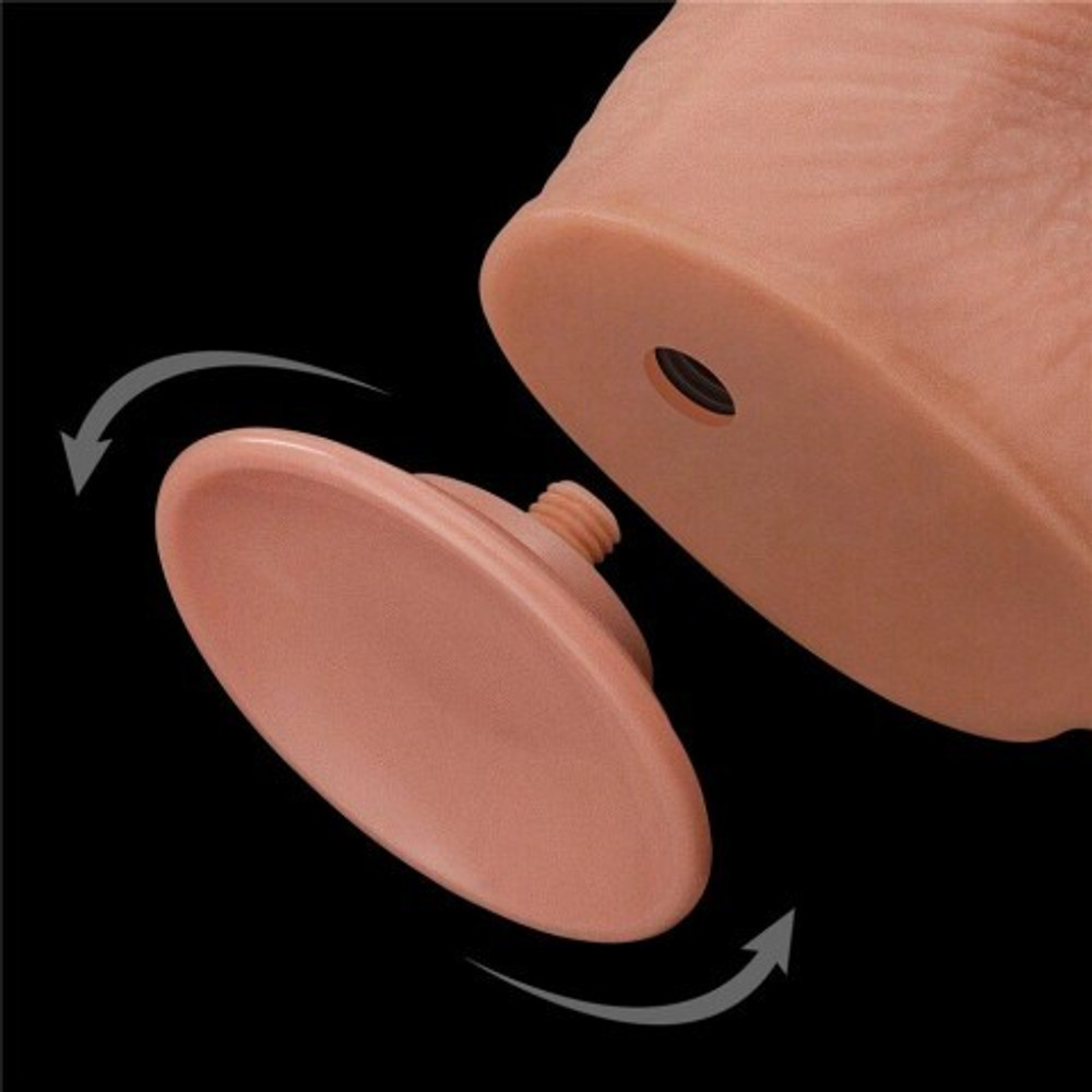 Фаллоимитатор с мошонкой Sliding Skin с двойным покрытием (34 см)