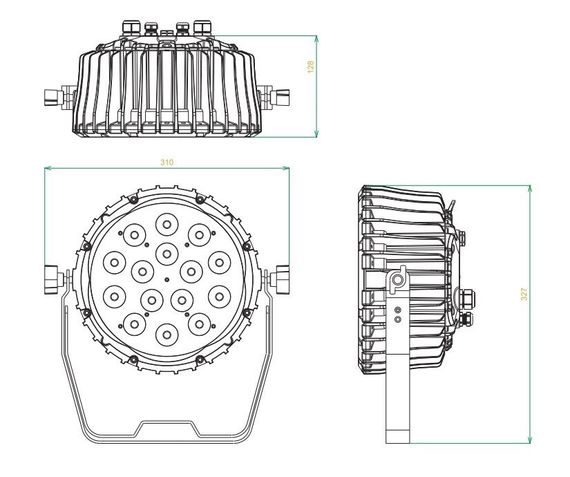 Involight LED PAR154W светодиодный прожектор