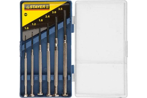 Часовые отвертки Stayer для особоточных работ 6 предметов 2560-H6_z02