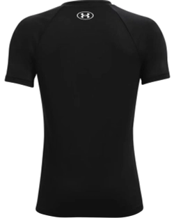 Футболка для мальчика теннисная Koszulka tenisowa Under Armour Tech Big Logo - black/graphite
