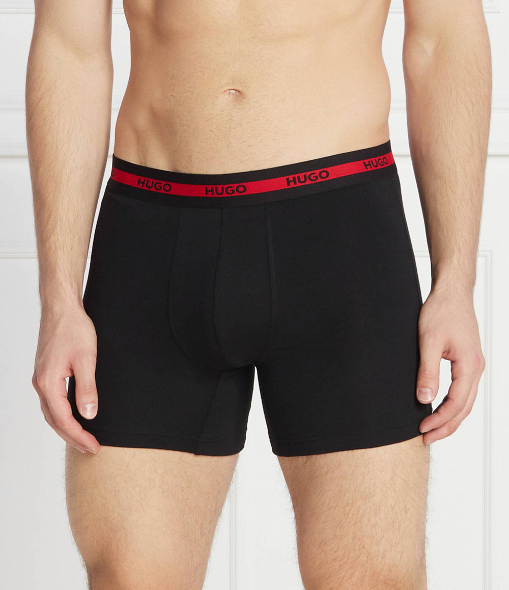 Трусики-боксеры 3шт. TRIPLET PLANET Hugo Bodywear - черный(50496713)