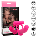 Розовая вибронасадка для двойного проникновения California Exotic Novelties Silicone Rechargeable Double Diver SE-1844-15-3