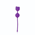 Фиолетовые вагинальные шарики с ушками Cosmo (Цвет: фиолетовый)