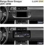 Магнитола для Range Rover Evoque 1 2011-2018 (ШГУ Bose) - Teyes LUX ONE 360 монитор 12.3" 2K QLED на Android 10, Быстрая, CarPlay, 4G SIM-слот, 4 камеры в комплекте