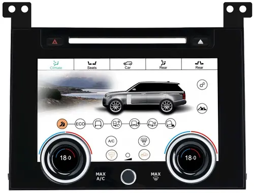 Сенсорная панель климата Range Rover 4 2012-2017 - Kuberg ZF-2003 LCD/ЖК экран 9" с отверстием под CD