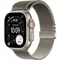 Часы Apple Watch Ultra 3, 2025, 49 мм, титан натурального цвета, миланский сетчатый браслет