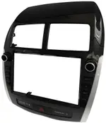 Магнитола для Mitsubishi ASX 2010-2016, Peugeot 4008, Citroen C4 Aircross (рамка с крутилками и кнопками) - FarCar S500-TS18 монитор 9.5" QLED на Android 14, CarPlay, 4G SIM-слот