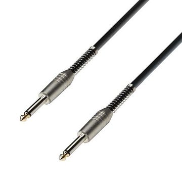 Adam Hall K3IPP0900S - кабель инструментальный с защитой от залома, TRS (jack) 6,3 mm mono - TRS (ja