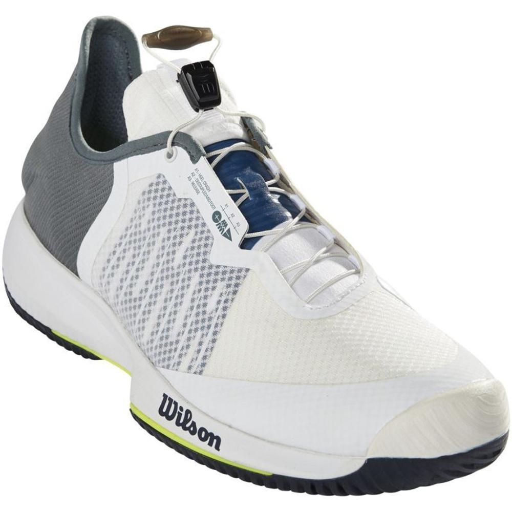 Мужские кроссовки теннисные Wilson Kaos Rapide M - white/stormyweather/ outer space