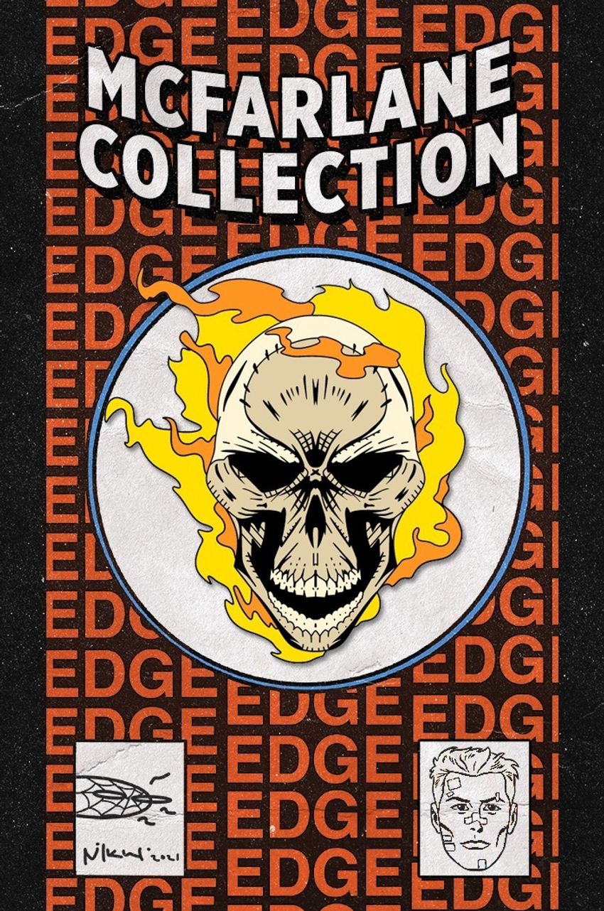 Металлический пин "McFarlane Collection Ghost Rider"