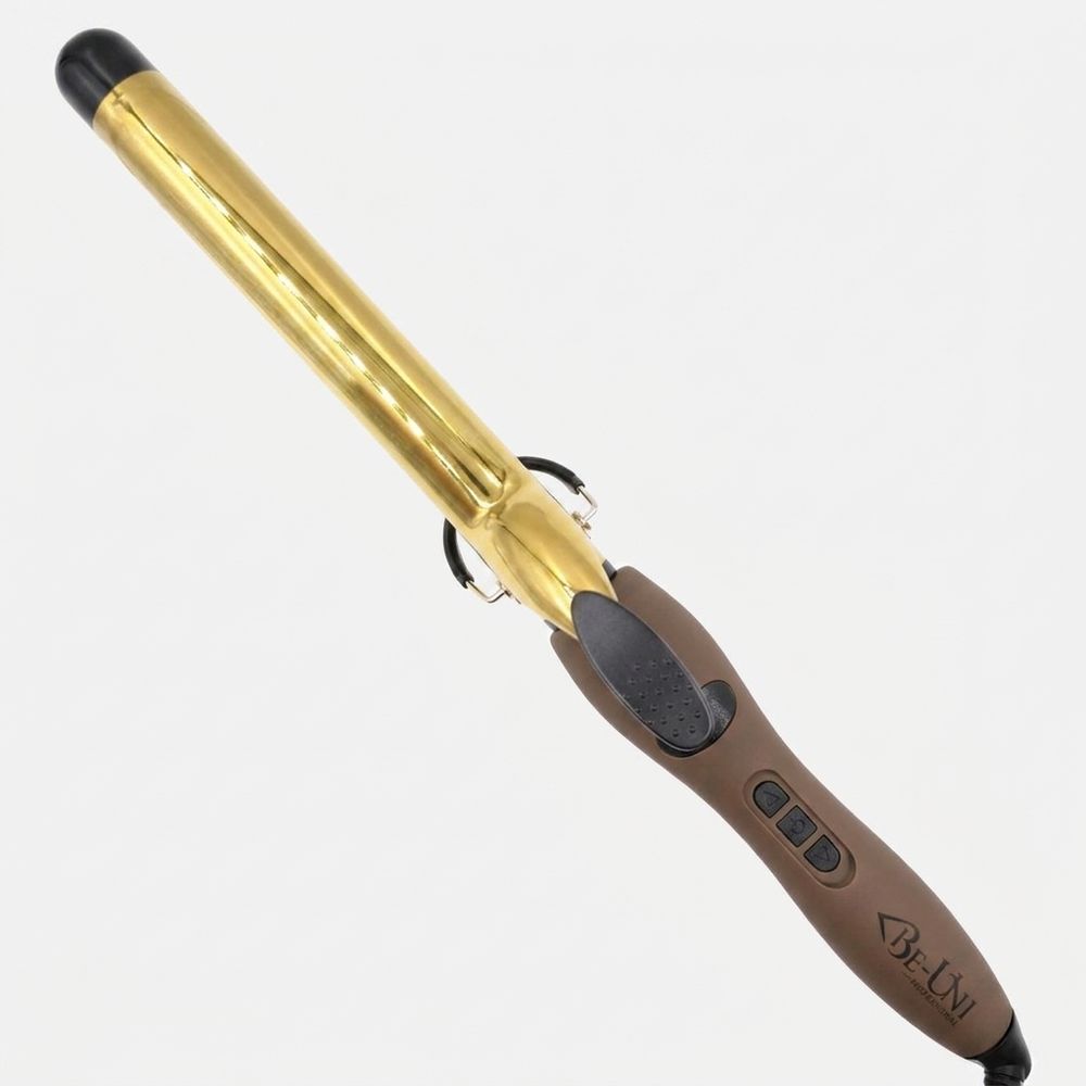 NFC Плойка 25 мм с чипом BE-UNI A725 L Gold Titan NEW NFC Brown золотая титановая 80-220ºC