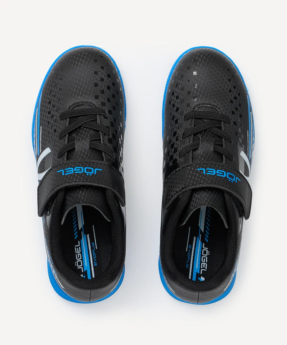 Бутсы зальные Evofly IN Talant Black/blue, детский