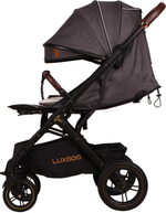 Прогулочная коляска luxmom 609 Чёрный текстиль