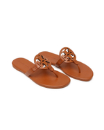 кожаное вьетнамки miller TORY BURCH - коричневый(90582)