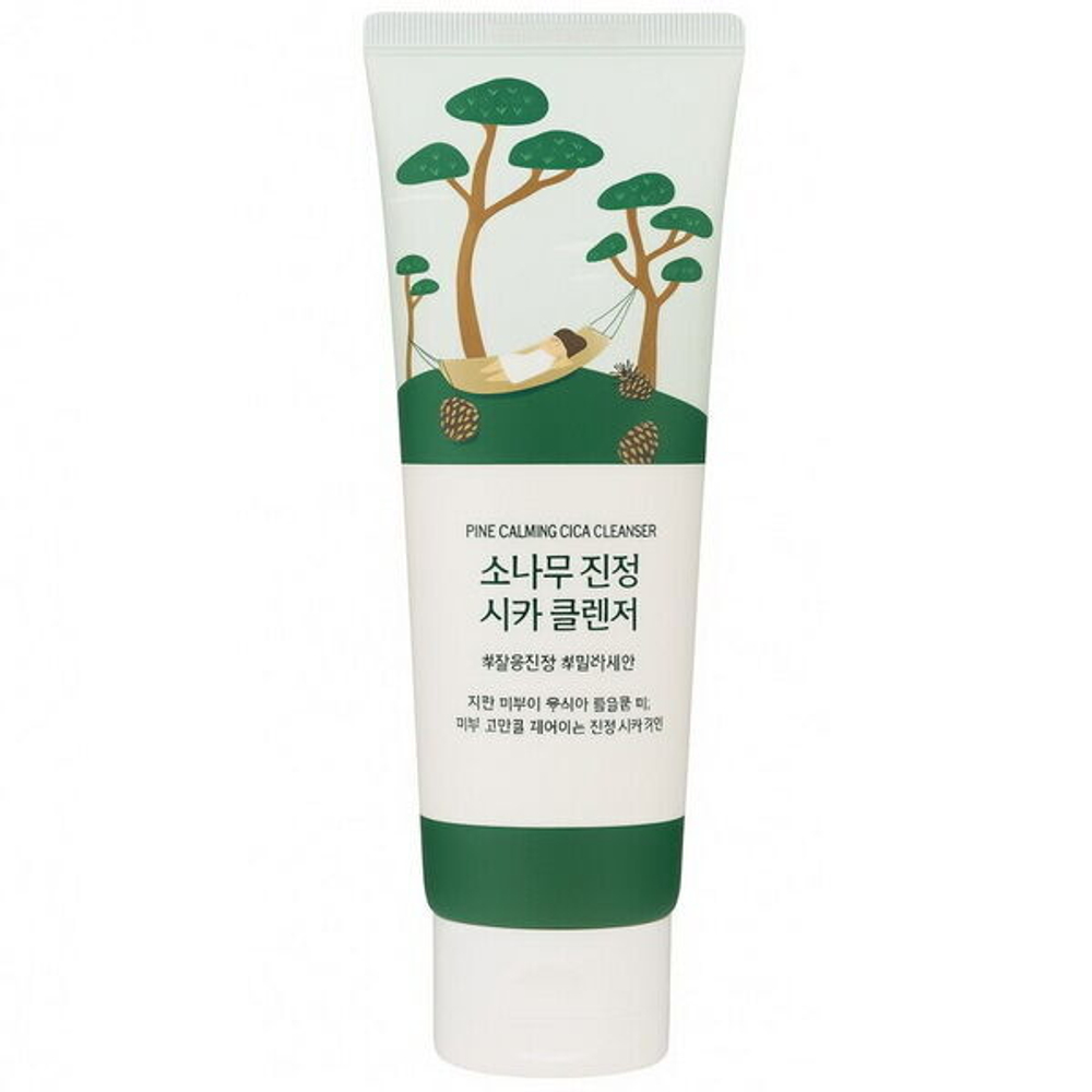 Успокаивающая пенка с экстрактом сосны и центеллы Round Lab Pine Calming Cica Cleanser, 150мл