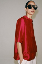 СТРУЯЩАЯСЯ БЛУЗА С КОРОТКИМИ РУКАВАМИ — ZW COLLECTION — ZARA