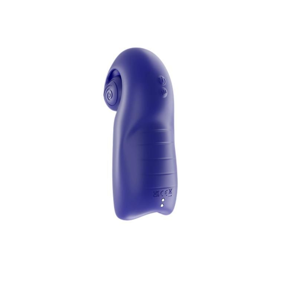 Синий мастурбатор SVibe Evo с вибрацией (Цвет: синий)