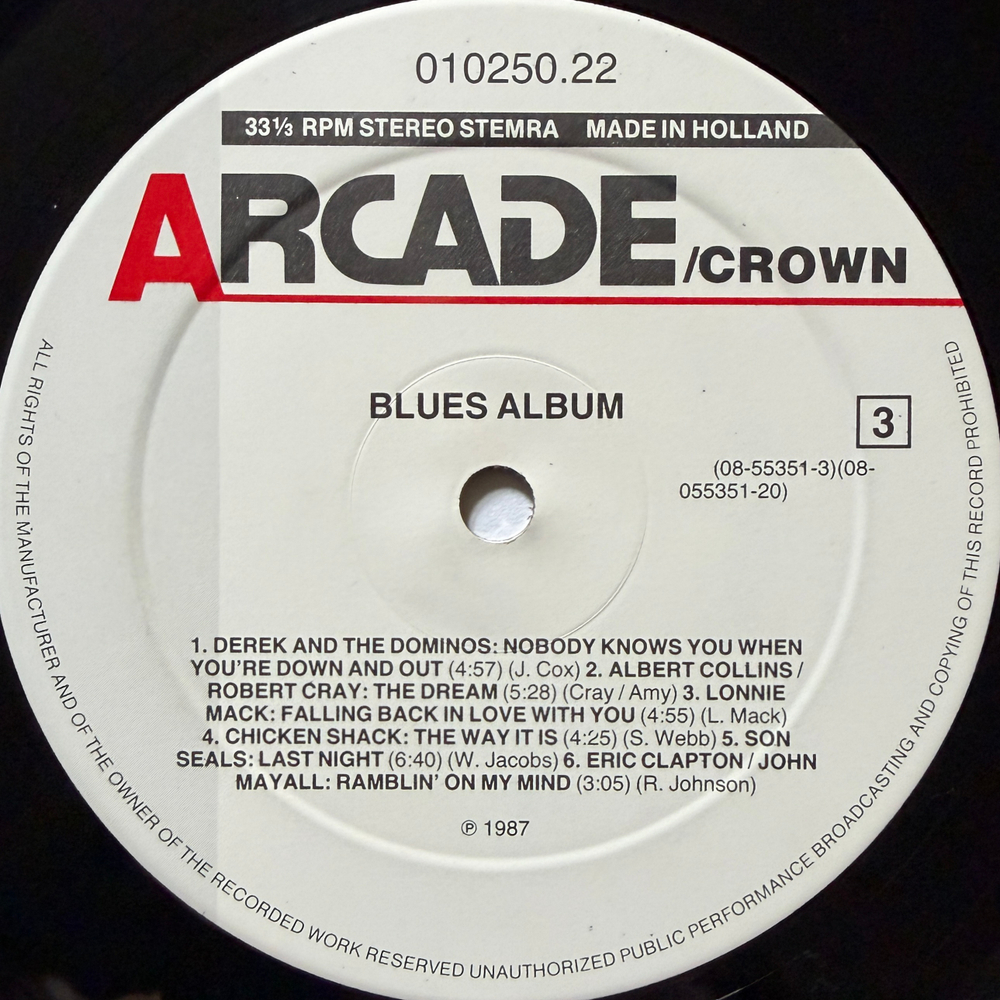 Сборник Blues Album 2LP (Голландия 1987г.)