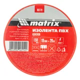 Изолента ПВХ, 19 мм х 20 м, красная, 150 мкм Matrix — фото 5