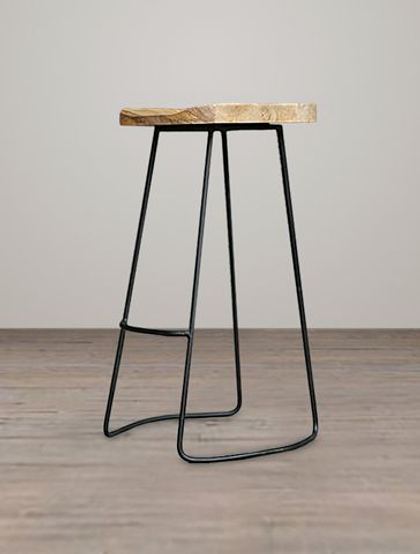 Стул барный Restoration Hardware Браун