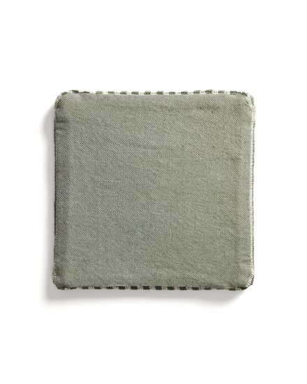 Подушка для стула Dirome в зеленую полоску, 100% ПЭТ, 40 x 40 см