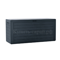 Пластиковый сундук Prosperplast Woodebox 280 л anthracite