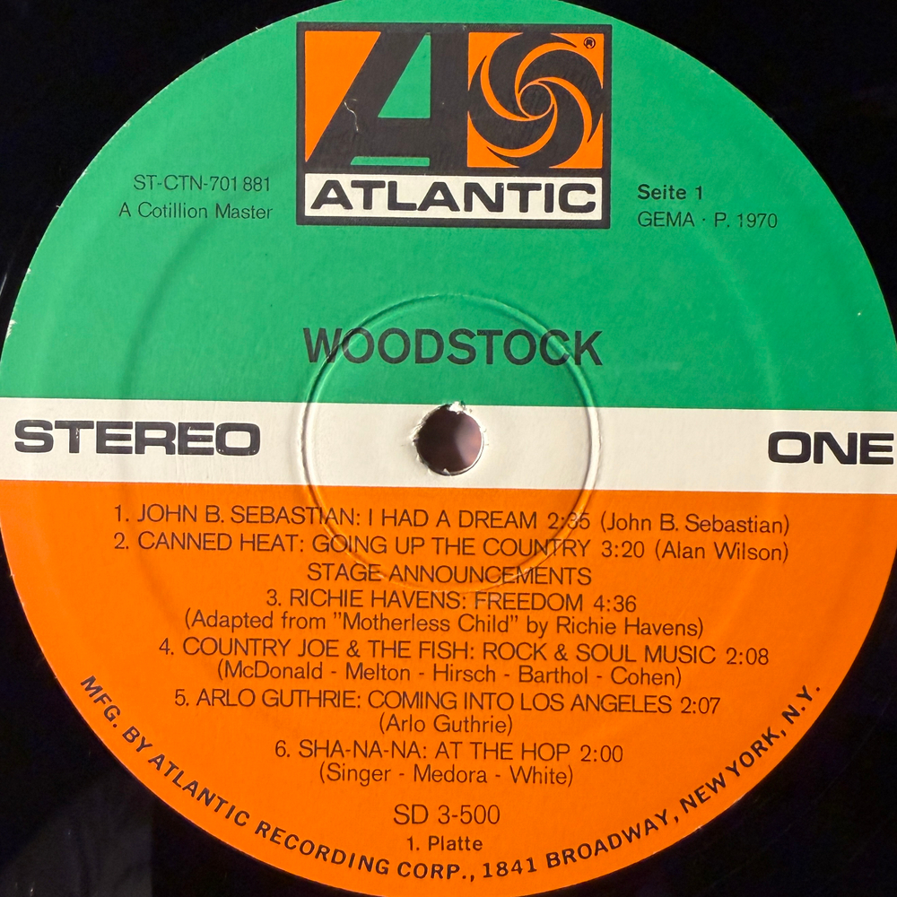 Woodstock - Music From The Original Soundtrack And More 3LP (Германия 1970г.)