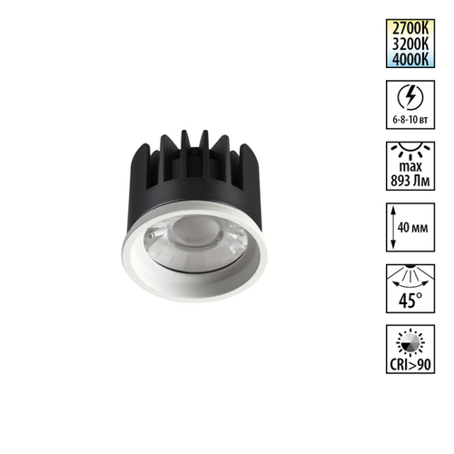 359821 NT Модуль LED 6/8/10Вт 2700К\3200К\4000К 180-265В IP20 DIOD