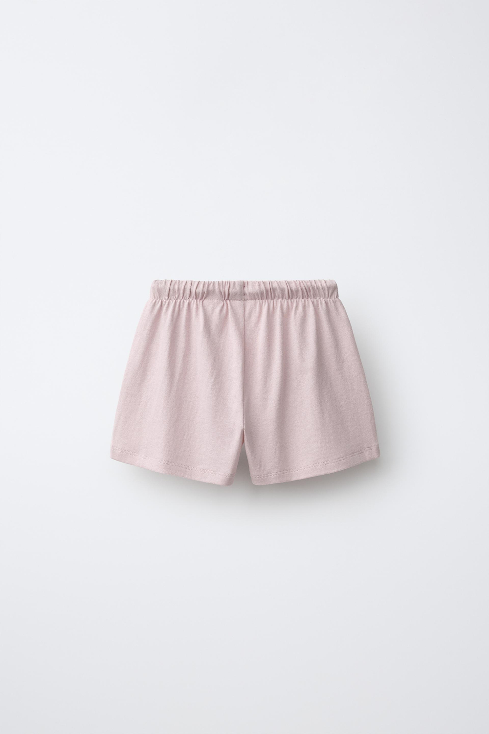 ZARA ОДНОТОННЫЕ ШОРТЫ, БЛЕДНО-РОЗОВЫЙ
