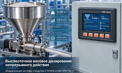 Модернизация системы высокоточного весового дозирования непрерывного действия