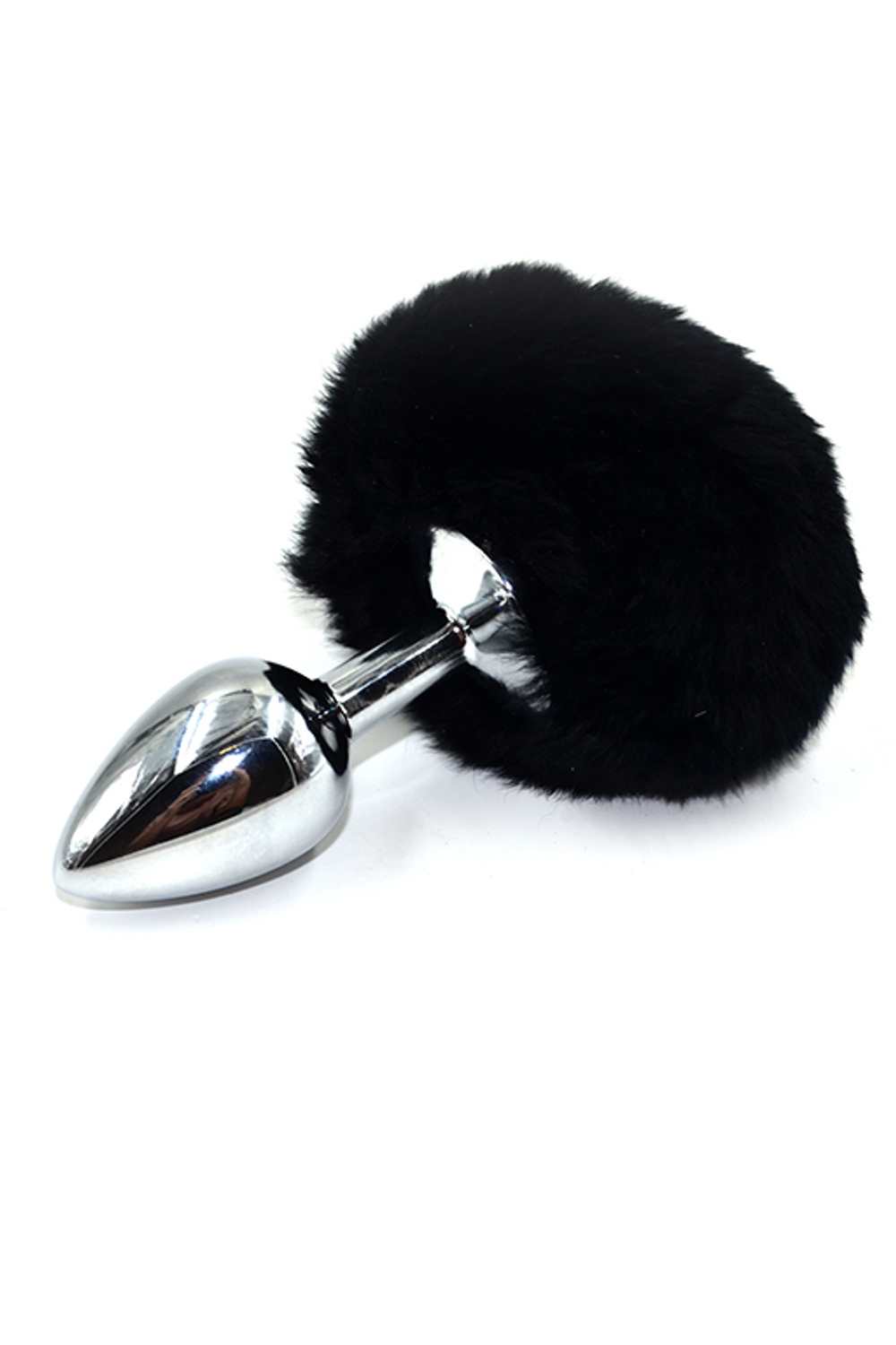 * Kanikule Пробка с заячьим хвостиком Small Black -- AP-AL001S-R8B