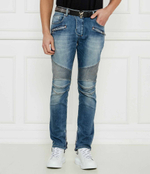 Джинсы BIKER Balmain - голубой(EH1MG115 DF44)