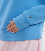 Худи 1985 reg mini corp logo 1/2zip Tommy Hilfiger - голубой(WW0WW37795)