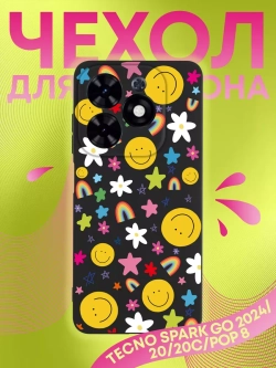 Чехол на Tecno Spark 20, 20C с принтом