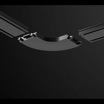 Соединитель с токопроводом "L" для низковольтного шинопровода скруглённый IP20 48V 135208 белый Smal Novotech