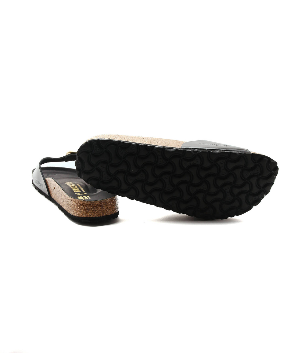 Кожаные шлепанцы madrid bb nl high shine Birkenstock - черный(1022650)