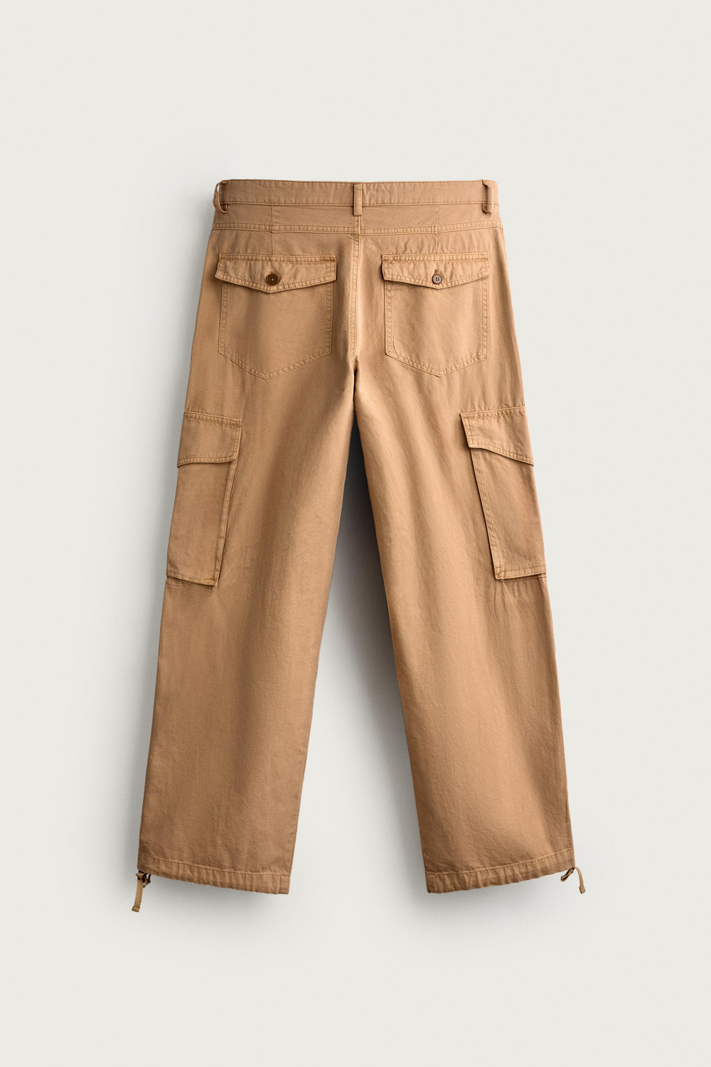 БРЮКИ КАРГО RELAXED FIT С ЭФФЕКТОМ ПОТЕРТОСТИ — ZARA