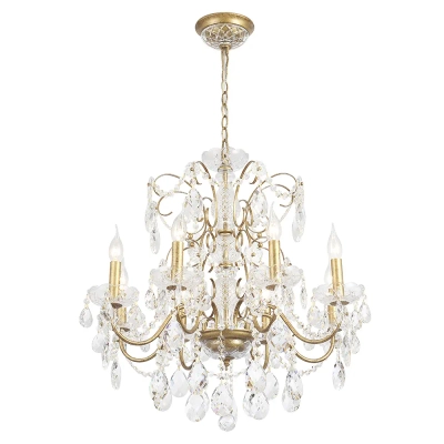 Люстра Crystal Lux ODELIS SP8 GOLD 2571/308