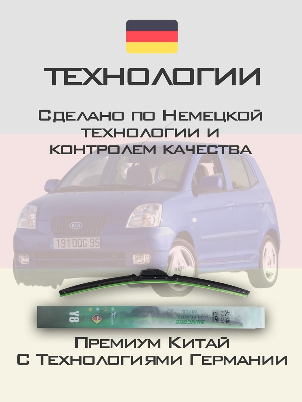 Щетки стеклоочистителя HUOYE Y8 550/400 мм на JAC iEV4 | Hook/J-Hook
