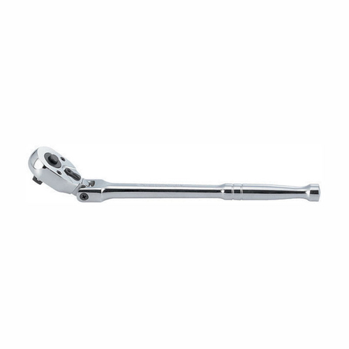 KING TONY (3781-11P) Трещотка 3/8", 280 мм, 32 зубца, флажковая с кнопкой, шарнирная